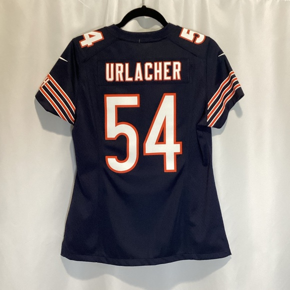 1239. Women’s Chicago Bears Brian Urlacher #54 Navy Blue Jersey NWT Medium - Picture 1 of 3